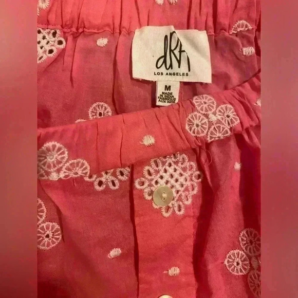 NWOT dRA Los Angeles Pink Embroidered Boxer Shorts Size Medium - Picture 9 of 9